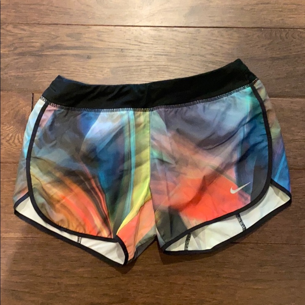 multicolored nike shorts!!